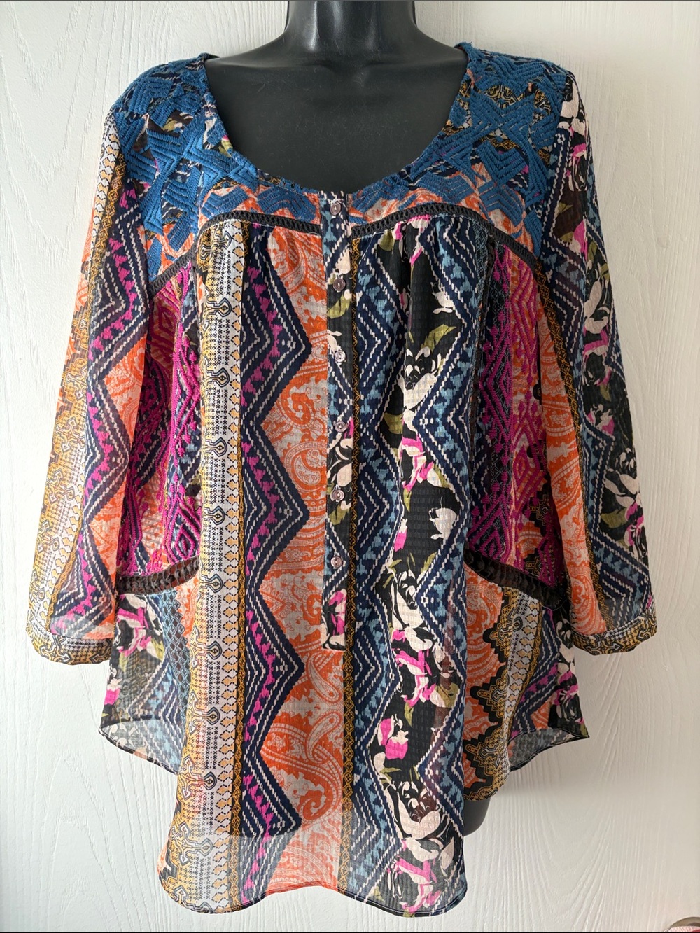 Vanessa Virginia Anthropologie Boho Top